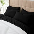 thumbnail image 3 of ABORN 800-Thread-Count, 100% Egyptian Cotton, 6 PC Split Head King- 34" Split Black 12" Deep Pockets, 3 of 8