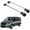 Silver, variant on ERKUL Roof Rack Cross Bars for Mercedes Benz Metris 2016-2023 | Aluminum Crossbars with Anti Theft Lock for Rooftop | Compatible with Raised Rails - Black