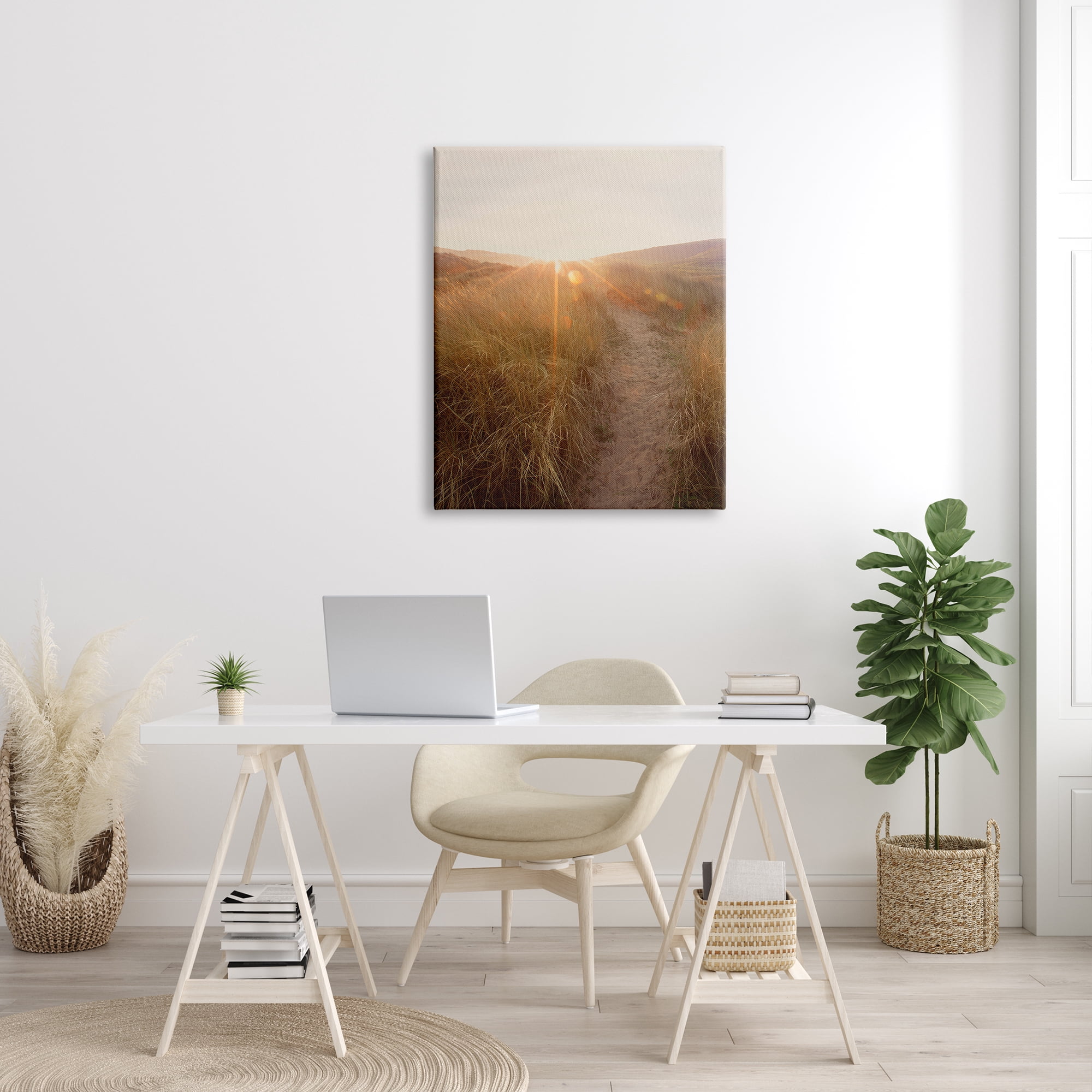 Stupell Indtries Sunrays Through Sun Bleached Sand Dunes Tall Grass,30 x 40,Design by Ian Winstanley