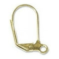 thumbnail image 3 of Lever Back DIY Earrings with Open Jump Ring Gold Plated - Create Elegant Dangle Earrings (1 Pair of Earrings), 3 of 3