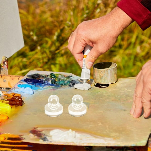 SKISUNO 2Pcs Acrylic Pestle for Paint Making Kit Artists Watercolor Making Supplies