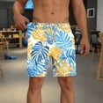 thumbnail image 3 of Hvot&aat Mens Swim Trunks Quick Dry Beach Shorts with Liner Casual Fashion Print Shorts With Pockets Elastic Waist Beach Pants, 3 of 4