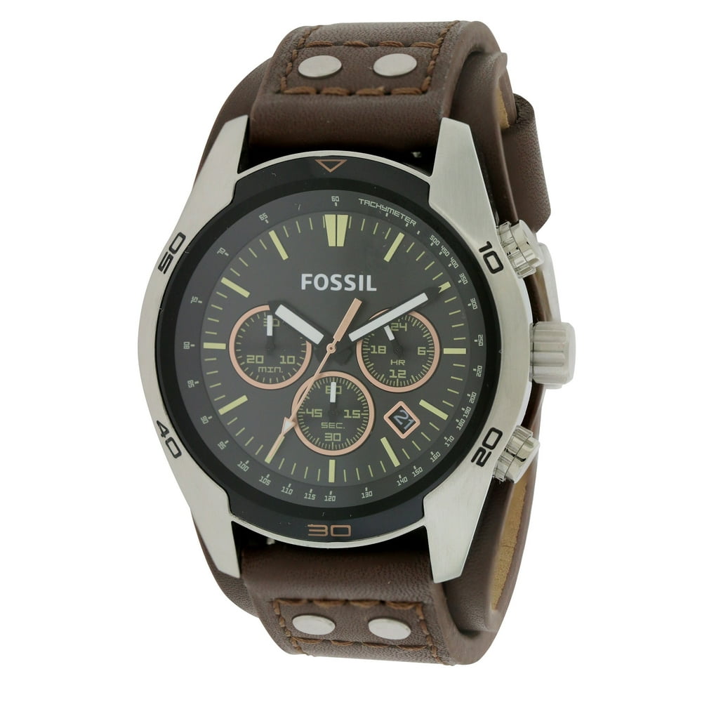 Fossil - Fossil Men's Coachman Leather Chronograph Watch CH2891 ...