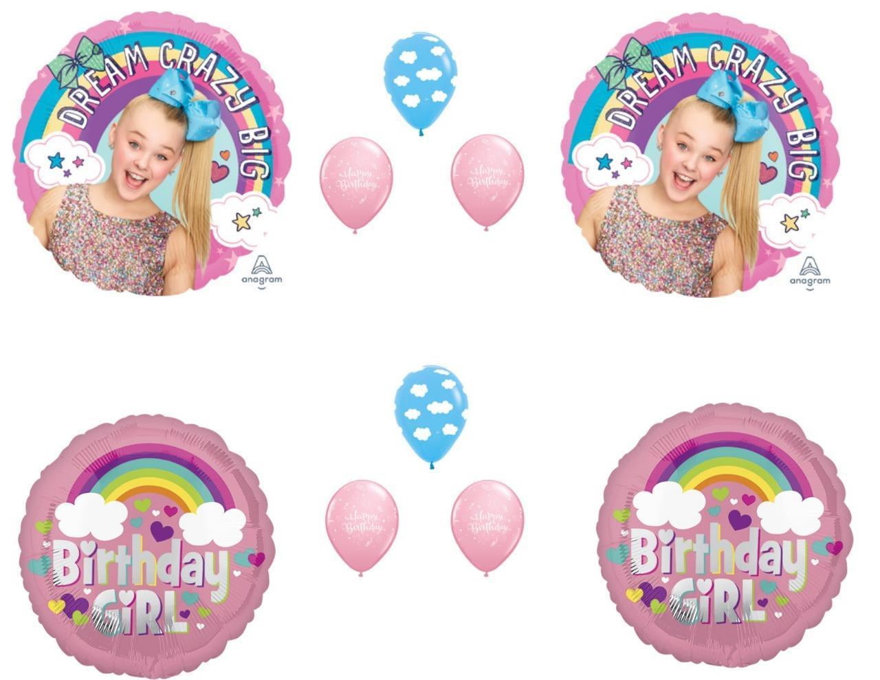 4th Birthday JOJO SIWA Party Supplies Birthday Balloon Decoration Bundle For 