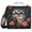 Cool Owl with Rose, variant on 3 Ring Zipper Binder with Shoulder Strap Waterproof Trapper Keeper 2 Inch D-Ring 500 Sheets Capacity Cat Laying on Moon