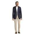 thumbnail image 2 of Lands' End Men's Deep Sea Navy Windowpane Sport Coat, 2 of 5