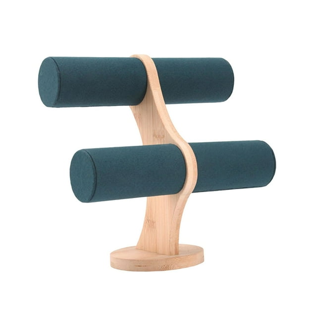 Soporte para pulsera y brazalete, soporte para reloj, soporte moderno para diadema, estante para reloj de pulsera, organizador de almacenamiento de Verde oscuro
