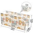 thumbnail image 3 of Cartoon Lion and Elephants Acrylic Pencil Pen Holder Cup 4 Compartments Desktop Organiser 7.87"x2.78"x3.54", 3 of 7