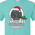 thumbnail image 4 of Inktastic Christmas is Better with a Black Poodle T-Shirt, 4 of 5