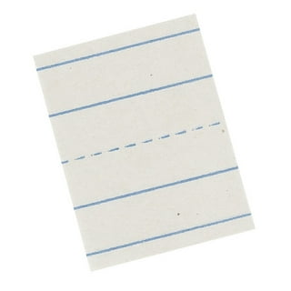 The Teachers' Lounge®  Newsprint Handwriting Paper, Skip-A-Line, Grades  2-3, 1/2 x 1/4 x 1/4 Ruled Short, 8-1/2 x 11, 500 Sheets