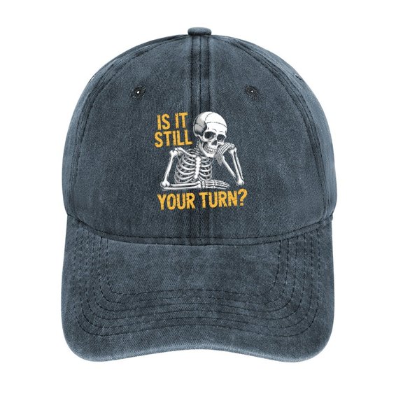 Is It Still Your Turn Navy Hat Adjustable Funny Fashion Unisex Baseball Cap For Men Women
