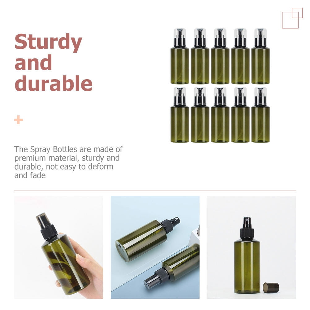 FONDOTIN 10Pcs Portable Fine Mist Spray Bottles for Travel Durable Cosmetic Containers