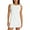 White, variant on Musuos Women Mini Dress Crew Neck Sleeveless Solid Loose A-line Dress Streetwear for Club Party