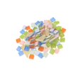thumbnail image 1 of Bright Mosaic Tiles Assorted Craft Glass Pieces Square Mosaic Crystal Stones Dark Blue Green, 1 of 8