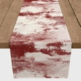 thumbnail image 3 of Creative Products Painted Abstract Red 16x72 Poly Twill Table Runner, 3 of 3