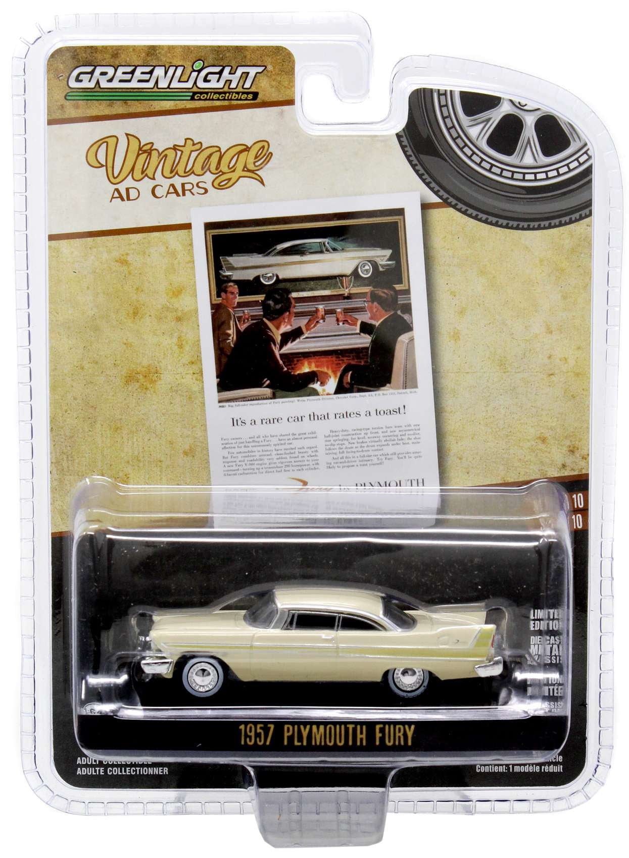 Greenlight 1/24 Scale Diecast 1958 Plymouth Fury Red 'Evil Version