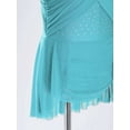 thumbnail image 7 of CHICTRY Kids Girls Ballet Lyrical Dance Leotard Glittery Rhinestones Sleeveless Figure Skating Dress Blue Green 8, 7 of 7