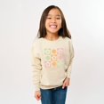 thumbnail image 6 of SmileyWorld Checkered Floral Smile - Youth Graphic Sweatshirt, 6 of 9