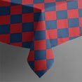 thumbnail image 4 of Red Blue Checkered Pattern Rectangle Tablecloth 60"x102",Waterproof Polyester Rectangle Table Cloth, Wipeable Spillproof Polyester Tablecloth for Dining, Camping, Indoor and Outdoor, 4 of 6