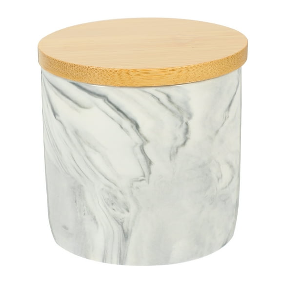 Recipiente de sal de la encimera de cocina jarro de almacenamiento de alimentos recipiente de café de cerámica