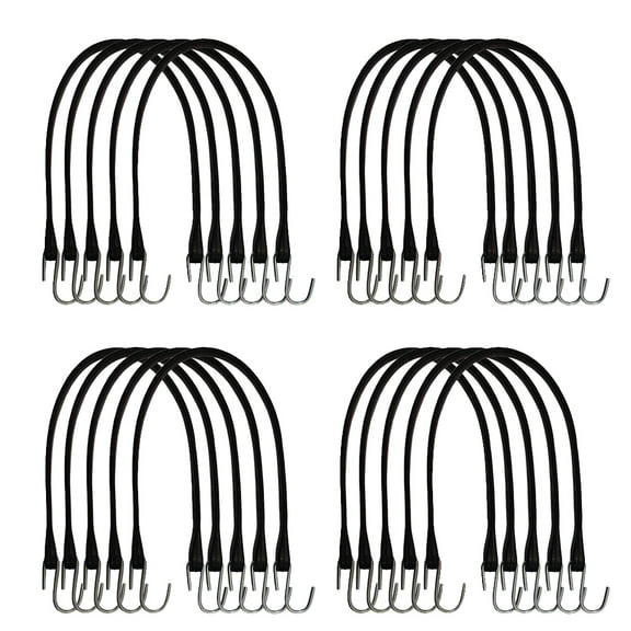 RAParts Set of Twenty (20) Natural Rubber 21" Bungee Tire Chain Truck Trailer Tie Down Cord Strap
