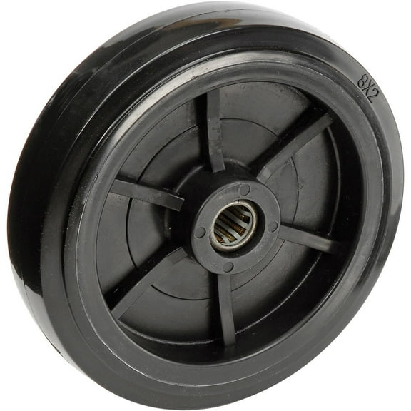Global Industrial Replacement 8"" Wheel & Hardware For 1 Cu. Yd. Standard Duty T