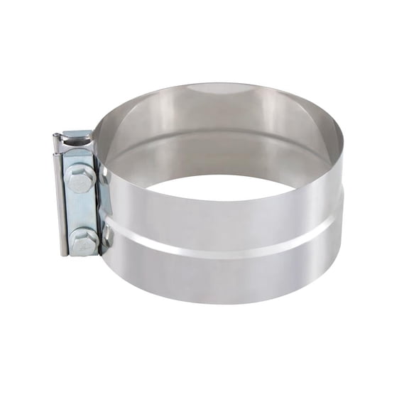 5" I.D./O.D. Stainless Steel Formed Exhaust Clamp fits Freightliner, KW, Peterbilt