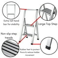 thumbnail image 3 of BirdRock Home 2-Step Slim Aluminum Step Ladder, 3 of 8