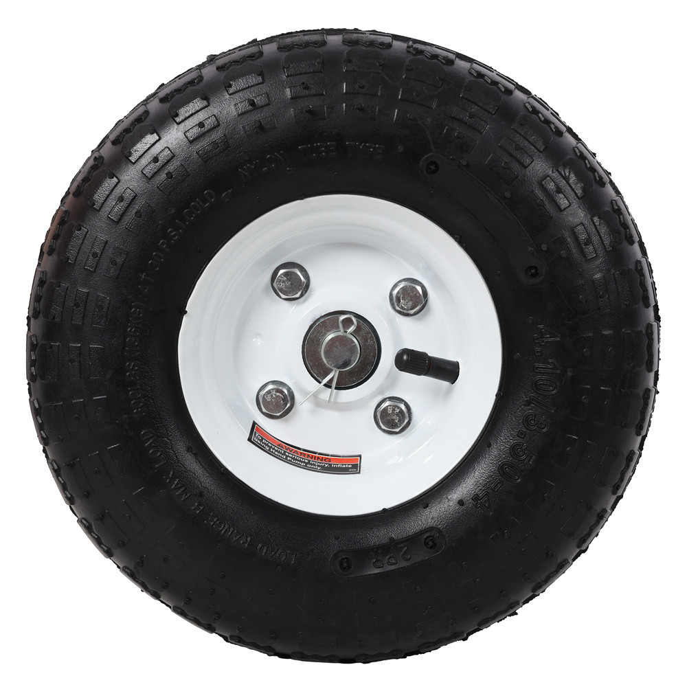 Dual Gate Wheel 10" Pneumatic Tires, Heavy Duty for Driveway Chain Link Fence, Gate Supporter Wheel Caster for Metal Tube Gates, Gate Helper Wheel for Swing Sliding Gate, 300lb