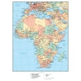 thumbnail image 2 of Africa Political Educational Map Wall Mural by Wallmonkeys Peel and Stick Graphic (18 in H x 13 in W) WM130232, 2 of 4