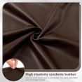 thumbnail image 5 of Jokapy PU Leather Armrest Covers Stretch Arm Covers Slipcovers for Recliner Sofa, Set of 2, Coffee, 5 of 11