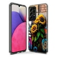 thumbnail image 3 of MUNDAZE Samsung Galaxy A22 5G Shockproof Clear Hybrid Protective Phone Case Sunflowers Graffiti Painting Art Cover, 3 of 5