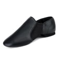 thumbnail image 1 of Zapatos Jazz Shoes Prcfurdcge sin cordones de piel sintética para mujeres y hombres, color negro, 1 of 6
