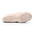 thumbnail image 5 of Xfvqtps Ballet Shoes for Girls Soft Sole Non Slip Cross Elastic Straps Solid Color Leather Dance Shoes for Gymnastics Performance Beige, 5 of 8