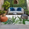 thumbnail image 2 of Palm Leaves Tropical Outdoor Rug for Patio/Deck/Porch, Non-Slip Large Area Rug 6 x 9 Ft, Watercolor Botanical Summer Indoor Outdoor Rugs Washable Area Rugs, Reversible Camping Rug Carpet Runner, 2 of 8