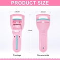 thumbnail image 2 of 2 pcs Eyelash Curler Plastic Lash Curler Rubber Pad Clip Eyelash Makeup Tool for Women Girls, 2 of 5