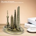 thumbnail image 4 of Shanghai Building Collection Model Oriental Pearl Tower Global Financial Center Souvenir, 4 of 5