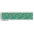 thumbnail image 3 of Leaves Fabric by the Yard, High Detailed Botanical Composition Abstract Forest Pattern, Decorative Upholstery Fabric for Chairs & Home Accents, Teal Khaki by Ambesonne, 3 of 5