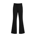 thumbnail image 4 of MOONDU Women's Fleece Lined Flare Leggings with Pockets High Waisted Thermal Warm Bootcut Yoga Pants Winter Casual Trousers 8 Colors S-XXL, 4 of 9
