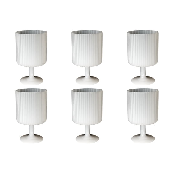 Mesa PP Wine Glass - White - 15 oz - Set of 6