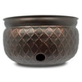 thumbnail image 5 of BirdRock Home Decorative Water Hose Pot - Open Top - Steel Metal with Copper Accents - 100ft, 5 of 6