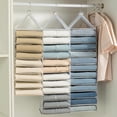 thumbnail image 2 of VEAREAR Hanging Storage Rack Multilayer Large Capacity Keep Neat Foldable 6/9/12 Grid Closet Clothes Underwear Organizer for Home, 2 of 7