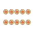 thumbnail image 2 of Wzzjkit Thanksgiving Paper Plates Festive Fall Pumpkin and Maple Leaves Pattern Disposable Tableware for Fall Harvests Party, 2 of 6