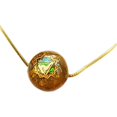 thumbnail image 1 of KLKCMS Collier Protection 7 chakras Pendentif Réglable pour Femmes Hommes Jaune, 1 of 8
