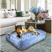 Bessie and Barnie Blue Sky Luxury Extra Plush Faux Fur Rectangle Pet/Dog Bed