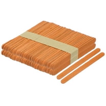 100pcs Wood Craft Sticks, 4.5 Inch Ice Cream Sticks for DIY Craft Orange
