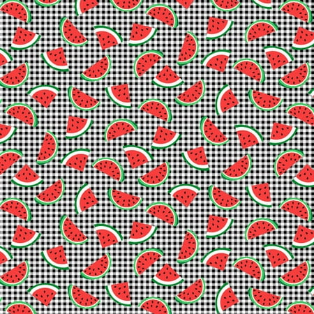 Conversational Watermelons Fabric, per Yard