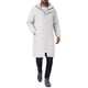 thumbnail image 2 of Abrigo acolchado con diseño de rombos INSPIRE CHIC para hombre, chaqueta larga de invierno con capucha desmontable y cierre completo, color blanco, 2 of 6