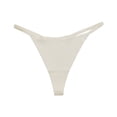 thumbnail image 1 of Outfmvch Strings pour Femmes Sans Couture Culottes pour Femmes Bikini Invisibles sous-Vêtements Invisibles String sous-Vêtements Femmes (Liquidation) Blanc s, 1 of 2