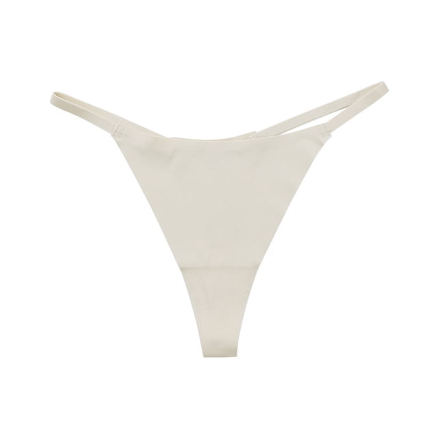 Outfmvch Strings pour Femmes Sans Couture Culottes pour Femmes Bikini Invisibles sous-Vêtements Invisibles String sous-Vêtements Femmes (Liquidation) Blanc s